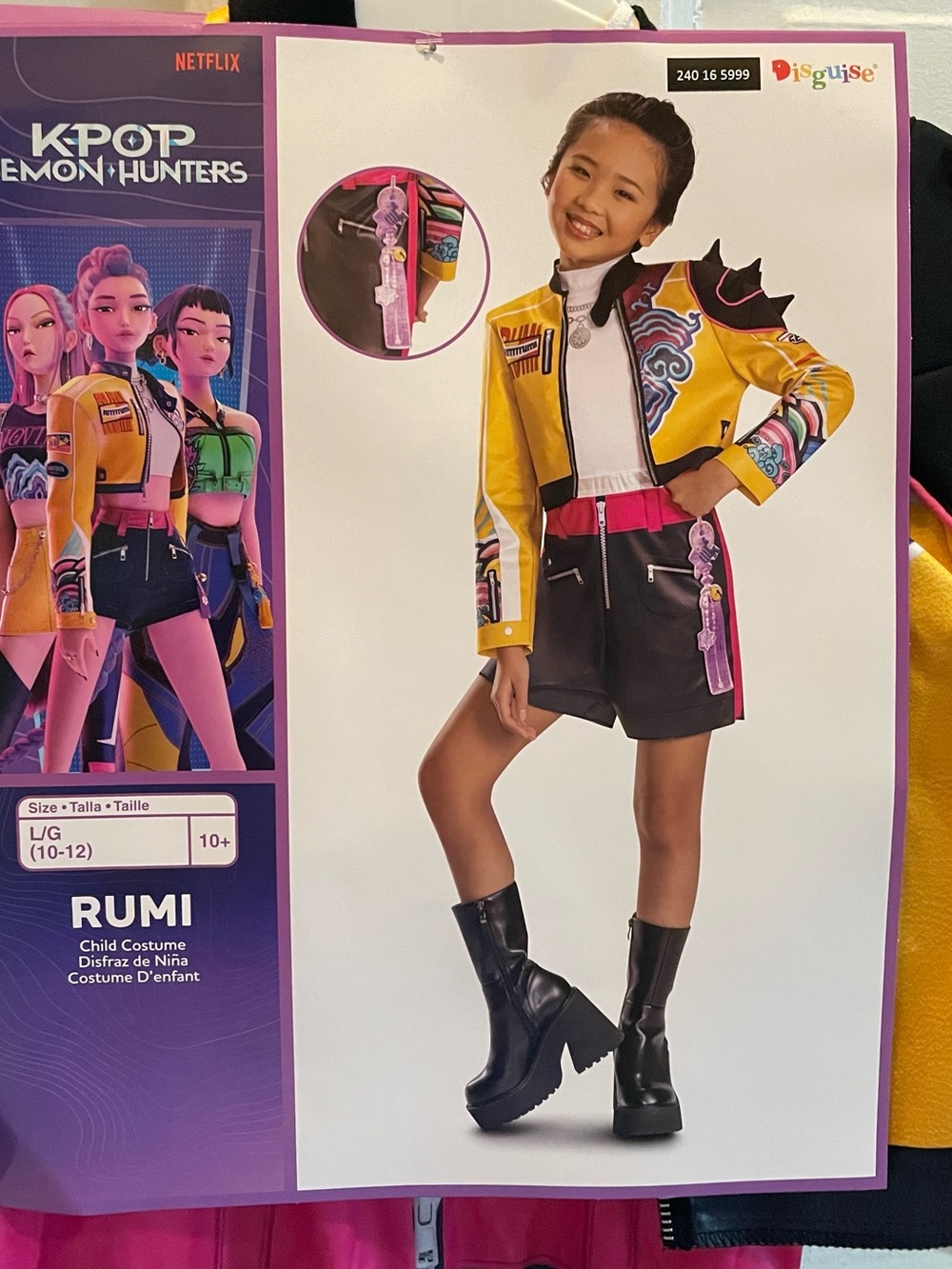 K-Pop Demon Hunters Rumi Kids Costume L/G (10-12)